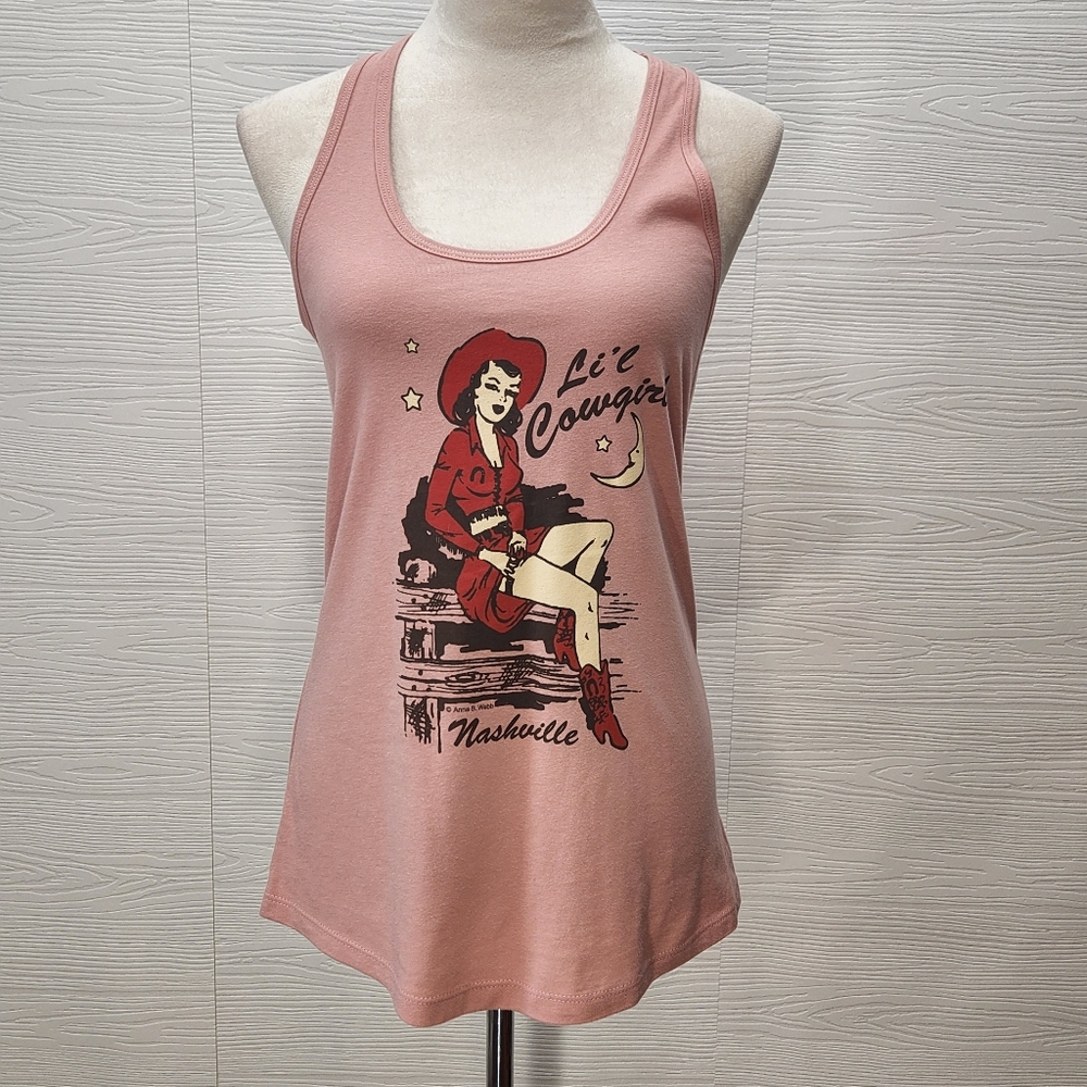 Ideal T By Next Level Li'l Cowgirl Nashville Tank NWOT Sz Medium Anna B. Webb